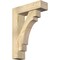 Ekena Millwork Merced Block Rough Sawn Bracket w/ Offset Brace, Douglas Fir, 6"W x 20"D x 28"H BKT0604X20X28MRC05RDF - alternate 1